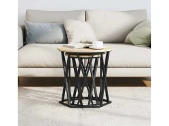 Mesa De Centro* 2 pcs Mesas de centro | Mesa de apoio | Mesa de café Carvalho sonoma 50x50x50 cm Castanho