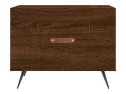 2 pcs Mesas de centro | Mesa de apoio | Mesa de café 50x50x40 cm madeira proc. carvalho^ Mesa De Centro