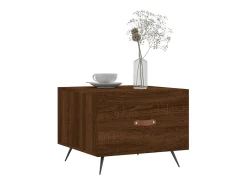 2 pcs Mesas de centro | Mesa de apoio | Mesa de café 50x50x40 cm madeira proc. carvalho^ Mesa De Centro