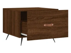 2 pcs Mesas de centro | Mesa de apoio | Mesa de café 50x50x40 cm madeira proc. carvalho^ Mesa De Centro
