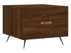 2 pcs Mesas de centro | Mesa de apoio | Mesa de café 50x50x40 cm madeira proc. carvalho^ Mesa De Centro