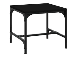 Mesa De Centro* 2 pcs Mesas de centro | Mesa de apoio | Mesa de café 40x40x35 cm derivados de madeira Preto