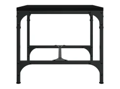 Mesa De Centro* 2 pcs Mesas de centro | Mesa de apoio | Mesa de café 40x40x35 cm derivados de madeira Preto
