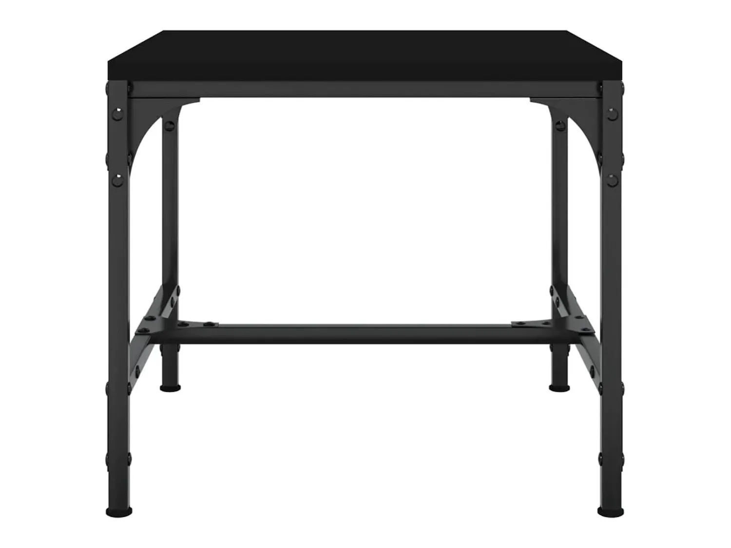 Mesa De Centro* 2 pcs Mesas de centro | Mesa de apoio | Mesa de café 40x40x35 cm derivados de madeira Preto