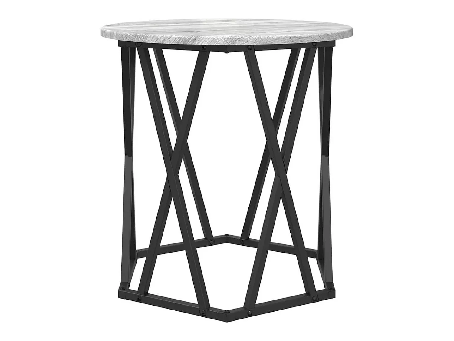 2 pcs Mesas de centro | Mesa de apoio | Mesa de café Sonoma 50x50x50 cm^ Mesa De Centro