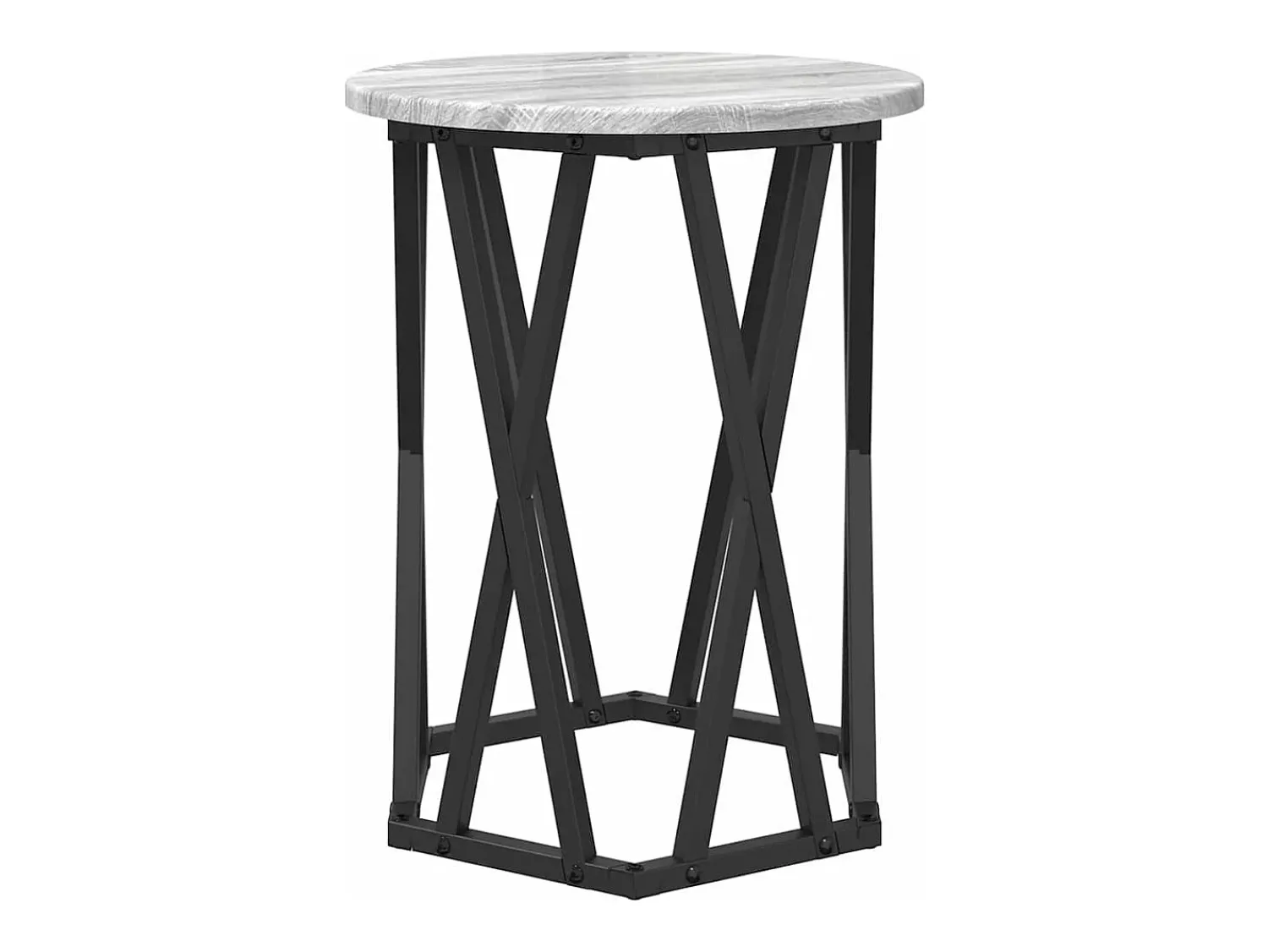 2 pcs Mesas de centro | Mesa de apoio | Mesa de café Sonoma 50x50x50 cm^ Mesa De Centro