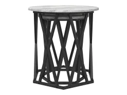 2 pcs Mesas de centro | Mesa de apoio | Mesa de café Sonoma 50x50x50 cm^ Mesa De Centro