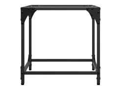 Hot 2 pcs Mesas de centro | Mesa de apoio | Mesa de café c/ topo vidro 40x40x40cm aço Transparente