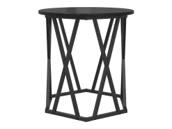 Mesa De Centro| 2 pcs Mesas de centro | Mesa de apoio | Mesa de café Carvalho 50x50x50 cm Preto