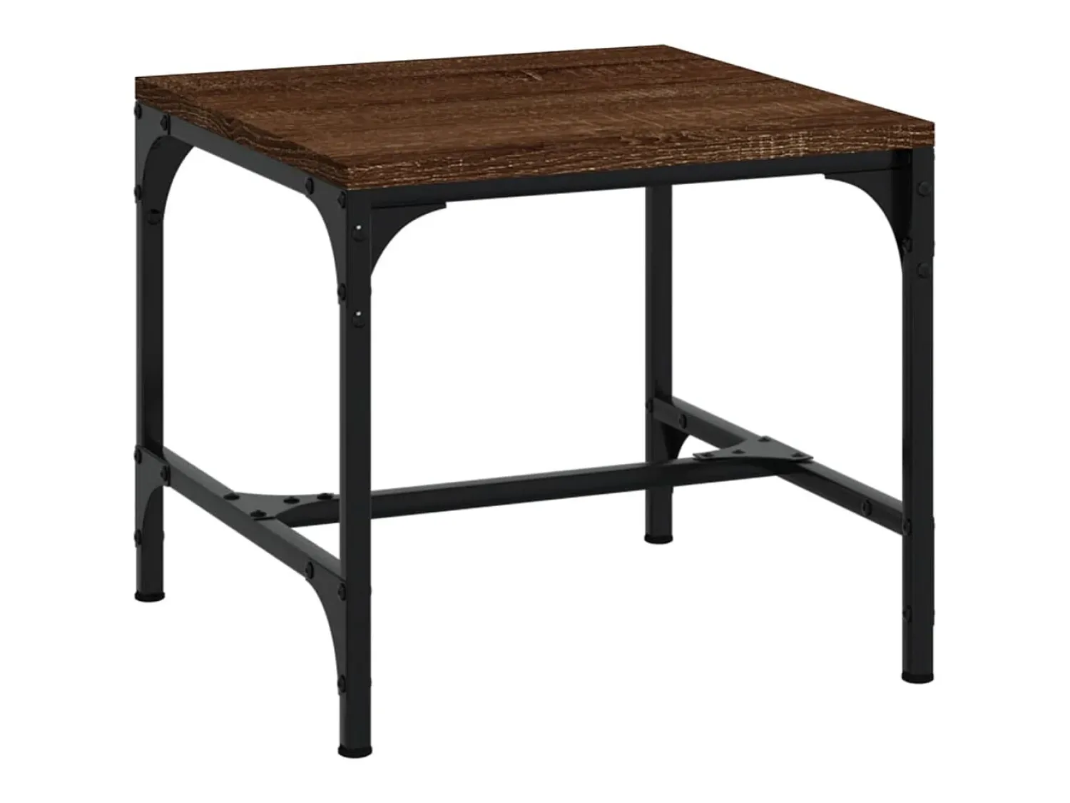 Hot 2 pcs Mesas de centro | Mesa de apoio | Mesa de café 40x40x35cm deriv. madeira carvalho Castanho