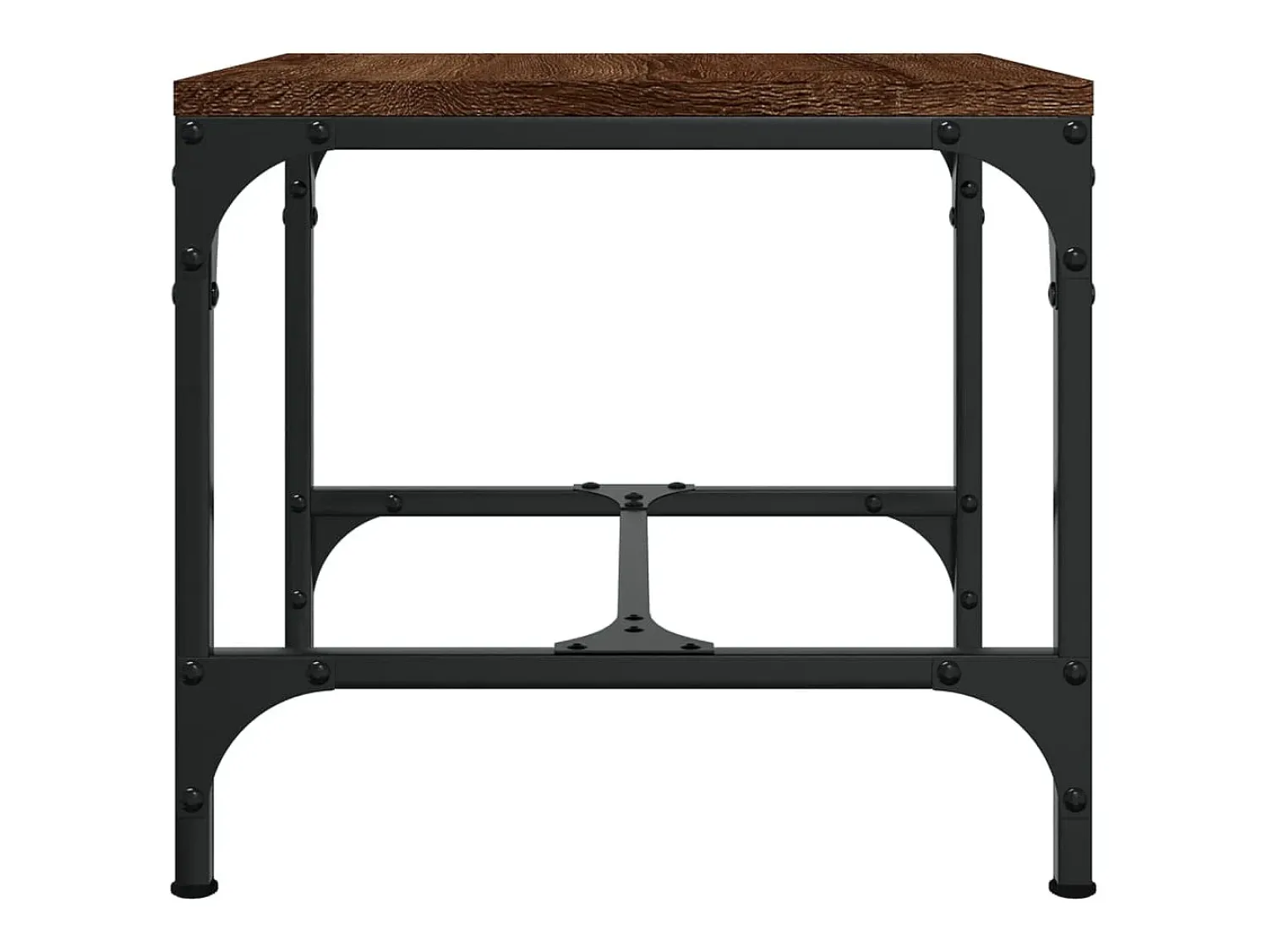 Hot 2 pcs Mesas de centro | Mesa de apoio | Mesa de café 40x40x35cm deriv. madeira carvalho Castanho