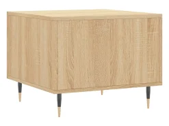 Mesa De Centro* 2 pcs Mesas de centro | Mesa de apoio | Mesa de café 50x50x40cm deriv. madeira carvalho sonoma Castanho