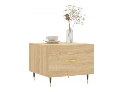 Mesa De Centro* 2 pcs Mesas de centro | Mesa de apoio | Mesa de café 50x50x40cm deriv. madeira carvalho sonoma Castanho