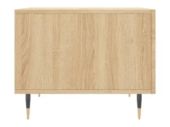 Mesa De Centro* 2 pcs Mesas de centro | Mesa de apoio | Mesa de café 50x50x40cm deriv. madeira carvalho sonoma Castanho