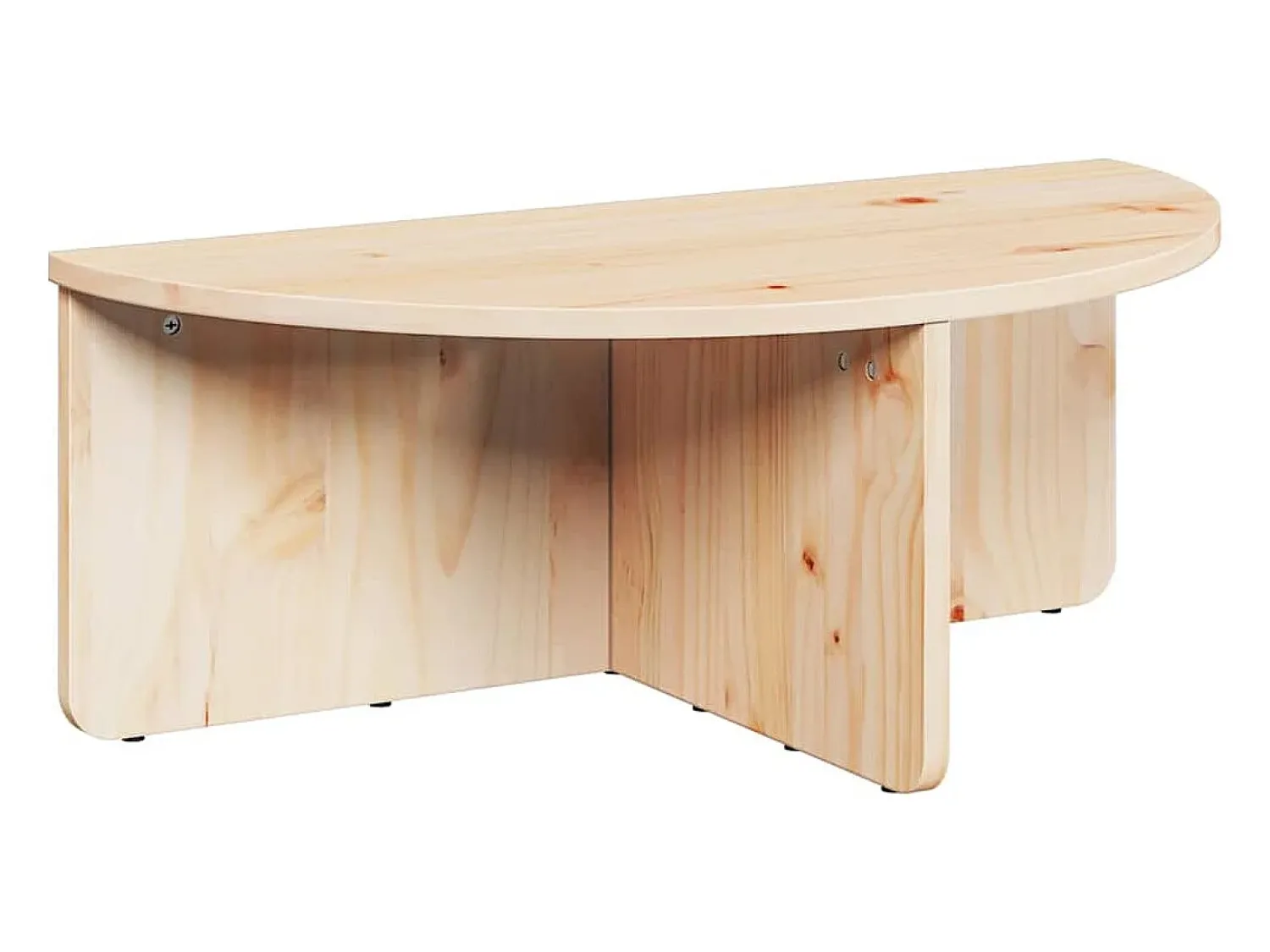 Mesa De Centro* 2 pcs Mesas de centro | Mesa de apoio | Mesa de café Natural 79x39.5x40 cm Castanho