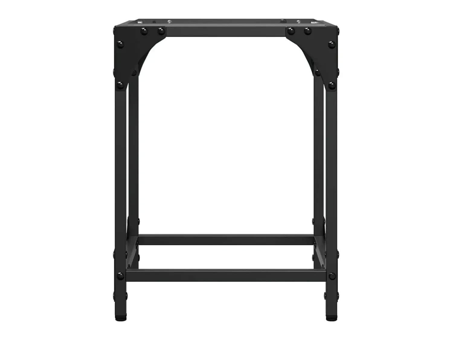 Outlet 2 pcs Mesas de centro | Mesa de apoio | Mesa de café c/ topo vidro 30x30x40cm aço Transparente
