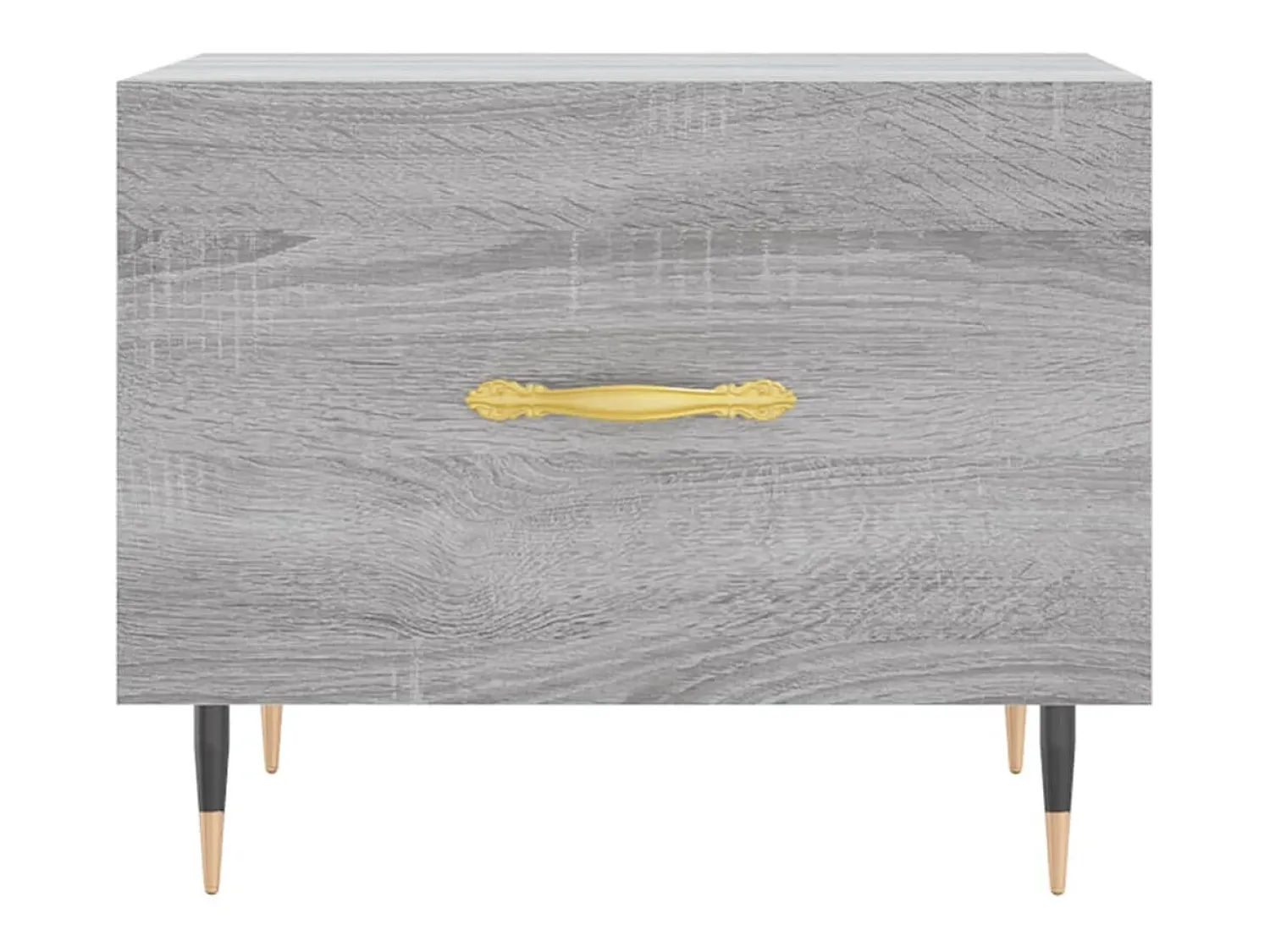 Mesa De Centro* 2 pcs Mesas de centro | Mesa de apoio | Mesa de café 50x50x40 cm madeira proc. sonoma cinza Cinzento