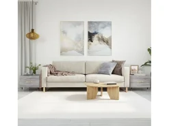Mesa De Centro* 2 pcs Mesas de centro | Mesa de apoio | Mesa de café 50x50x40 cm madeira proc. sonoma cinza Cinzento