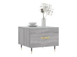 Mesa De Centro* 2 pcs Mesas de centro | Mesa de apoio | Mesa de café 50x50x40 cm madeira proc. sonoma cinza Cinzento