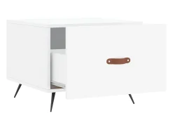 Sale 2 pcs Mesas de centro | Mesa de apoio | Mesa de café 50x50x40 cm brilhante Branco