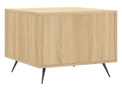 Mesa De Centro* 2 pcs Mesas de centro | Mesa de apoio | Mesa de café 50x50x40cm deriv. madeira carvalho sonoma Castanho