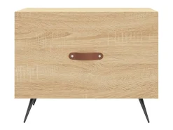 Mesa De Centro* 2 pcs Mesas de centro | Mesa de apoio | Mesa de café 50x50x40cm deriv. madeira carvalho sonoma Castanho