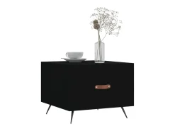 Online 2 pcs Mesas de centro | Mesa de apoio | Mesa de café 50x50x40 cm madeira processada Preto