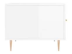 Sale 2 pcs Mesas de centro | Mesa de apoio | Mesa de café 50x50x40 cm brilhante Branco