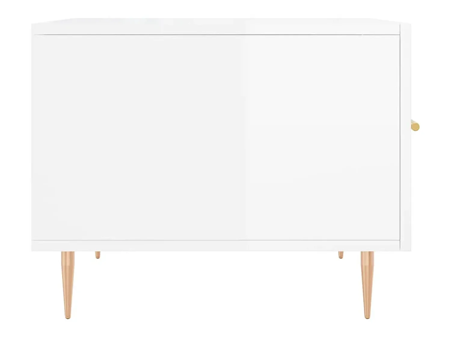 Sale 2 pcs Mesas de centro | Mesa de apoio | Mesa de café 50x50x40 cm brilhante Branco