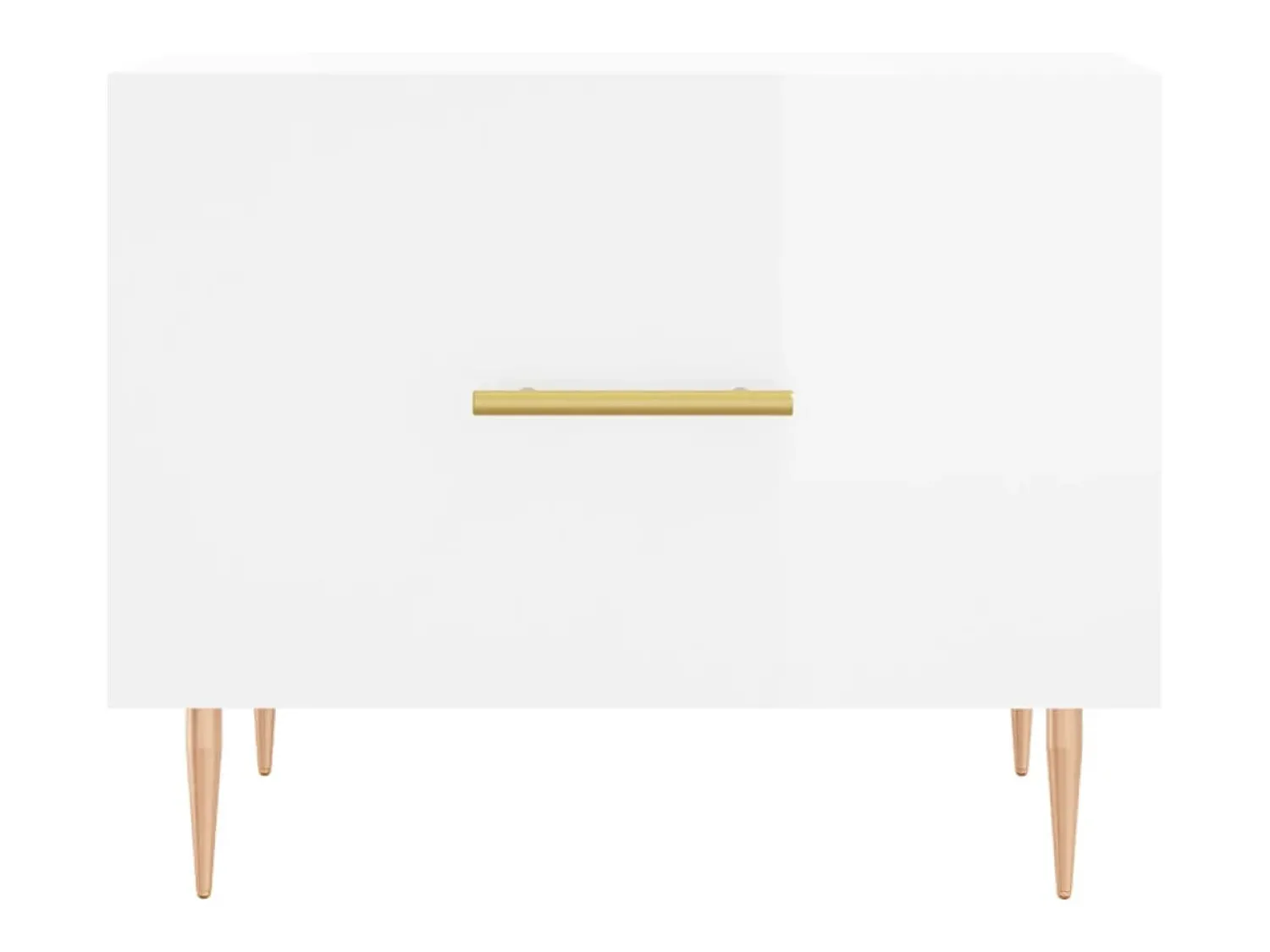 Sale 2 pcs Mesas de centro | Mesa de apoio | Mesa de café 50x50x40 cm brilhante Branco
