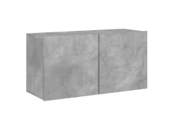 Móvel De Tv*vidaxl 5 pcs móveis de parede p/ TV derivados de madeira cinza cimento Cinzento claro
