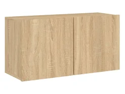 Móvel De Tv*vidaxl 5 pcs móveis de parede p/ TV derivados madeira carvalho sonoma Natural claro