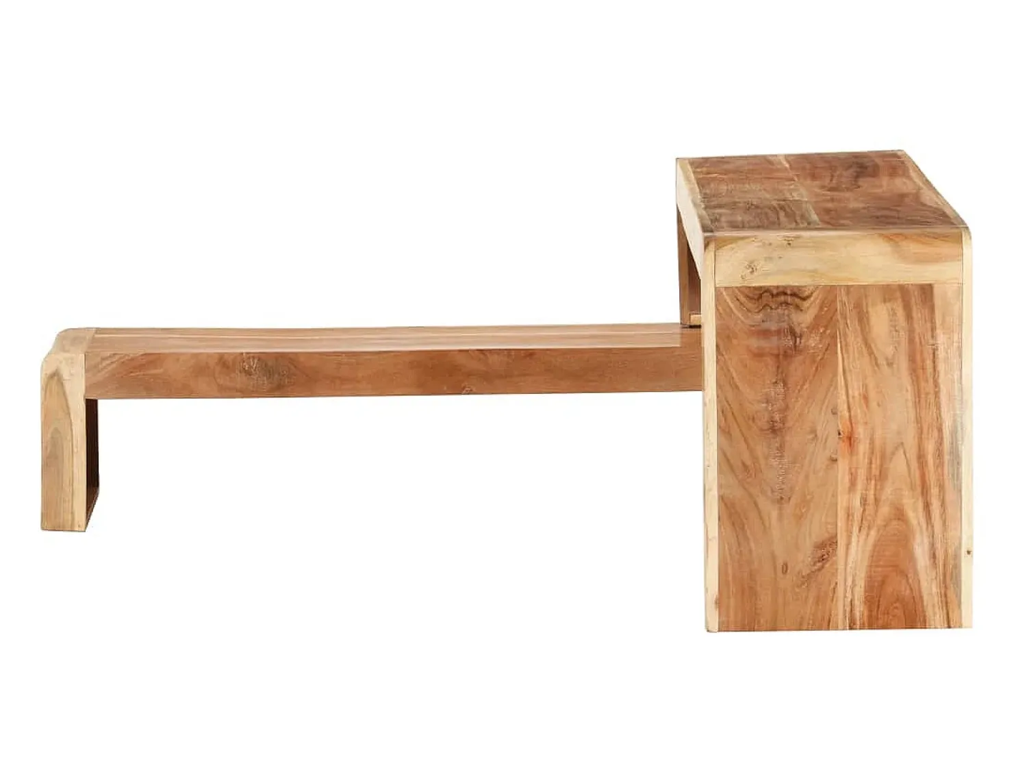 Móvel De Tv* 2 pcs móveis de TV cm madeira de acácia maciça PT982911 Castanho