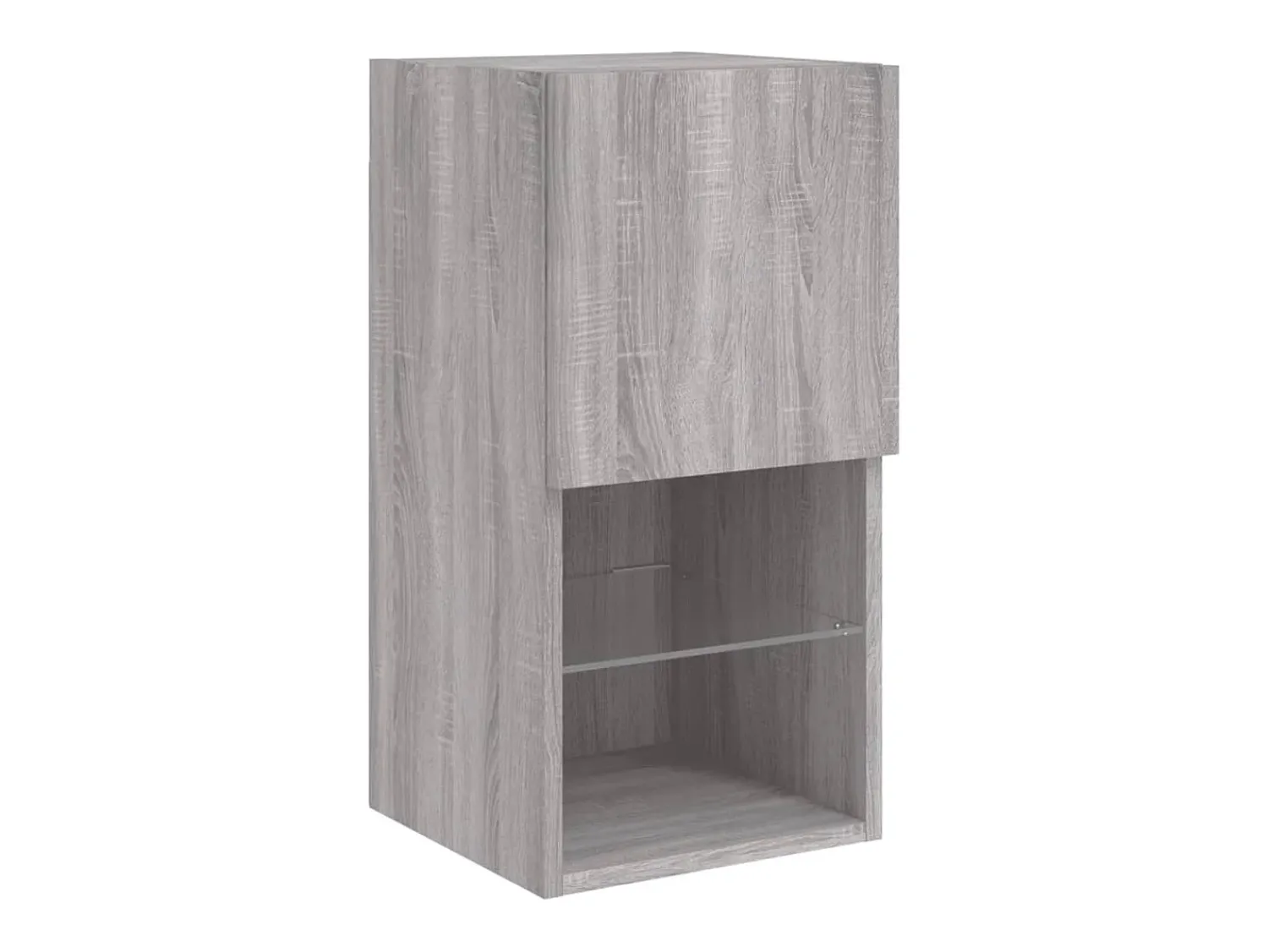 Móvel De Tv|vidaxl 6 pcs móveis parede p/ TV c/ LEDs deriv. madeira cinza sonoma Cinzento