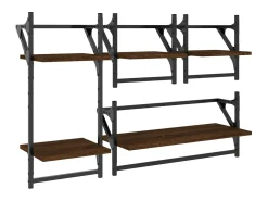 4 pcs prateleiras parede derivados de madeira carvalho PT353152^ Prateleira