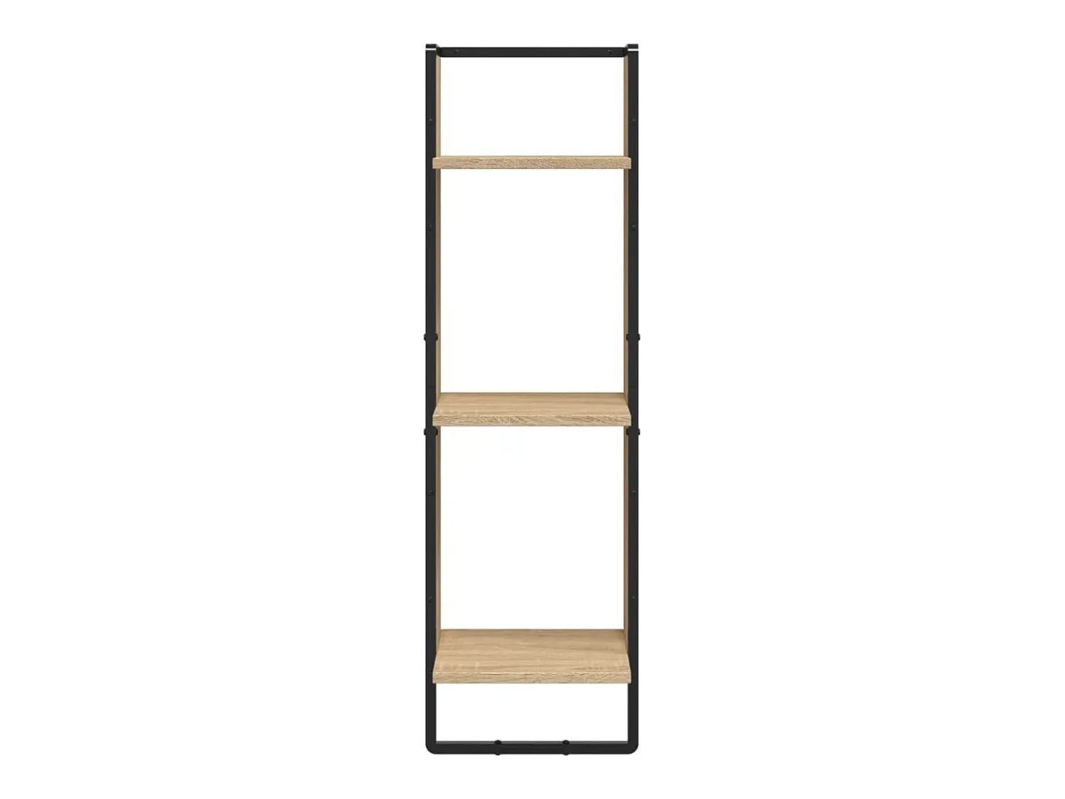 Outlet vidaxl 6 pcs prateleiras parede derivados de madeira carvalho sonoma Castanho