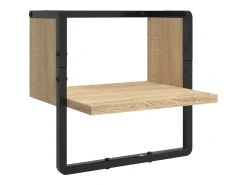 Outlet vidaxl 6 pcs prateleiras parede derivados de madeira carvalho sonoma Castanho