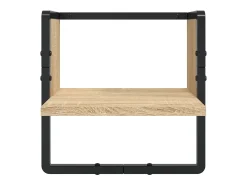 Outlet vidaxl 6 pcs prateleiras parede derivados de madeira carvalho sonoma Castanho