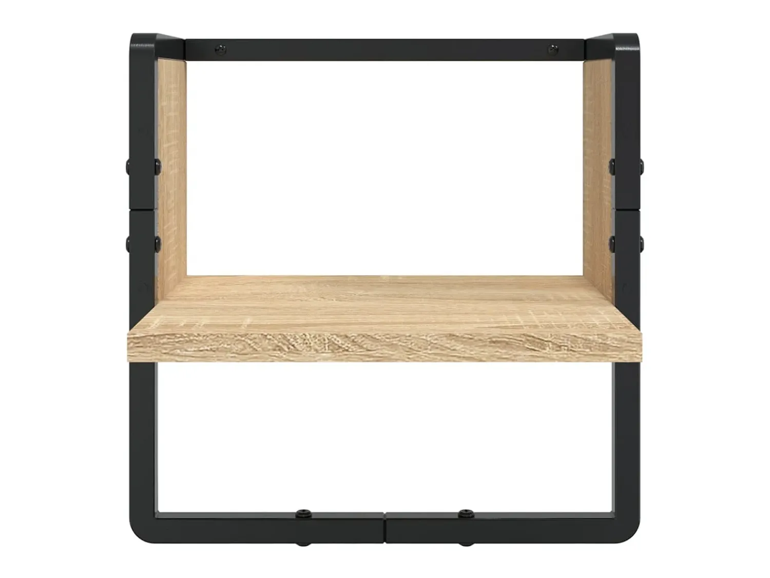 Outlet vidaxl 6 pcs prateleiras parede derivados de madeira carvalho sonoma Castanho