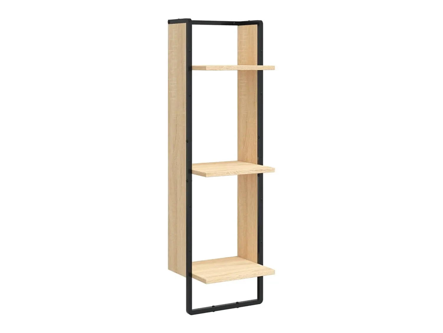 Outlet vidaxl 6 pcs prateleiras parede derivados de madeira carvalho sonoma Castanho