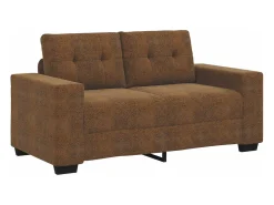 Sofá*vidaxl | Sofá | 2 pcs 221 x 78 x 80 cm Couro sintético Castanho