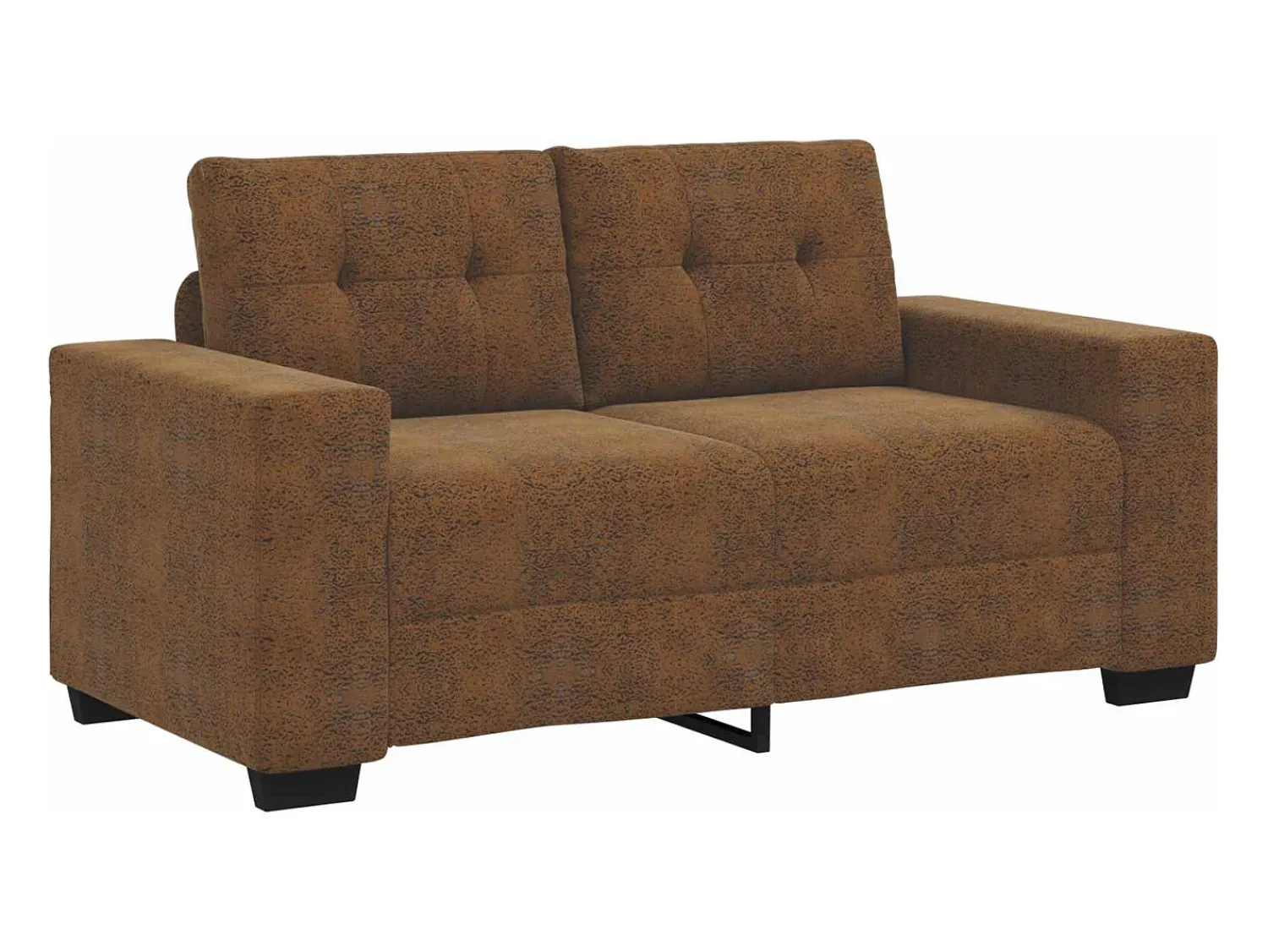 Sofá*vidaxl | Sofá | 2 pcs 221 x 78 x 80 cm Couro sintético Castanho