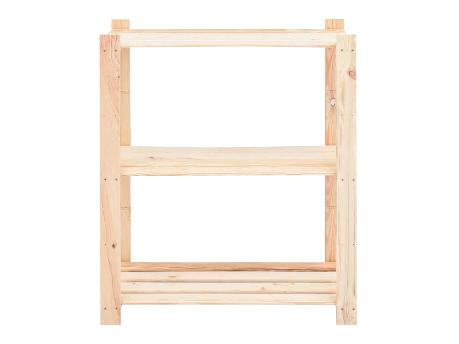 10 unidades arrumação 3 prateleiras 80x38x90cm pinho 150 kg PT294427^ Prateleira