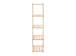 2 unidades arrumação 5 prateleiras 80x38x170cm pinho 250 kg PT433502 Bege