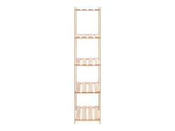 Prateleira| 2 unidades arrumação 5 prateleiras 80x38x170cm pinho 250 kg PT211745 Bege