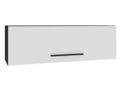 Prateleira| A prateleira modular haaus Kos, 1 porta, /branco brilhante, MDF, 30 x 30 x 95 cm Preto