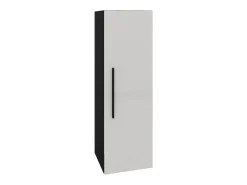 Prateleira| A prateleira modular haaus Kos, 1 porta, /branco brilhante, MDF, 30 x 30 x 95 cm Preto