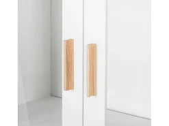 Loft24 Adrianni : Armário expositor com 2 portas de vidro em metal preto^ Vitrina
