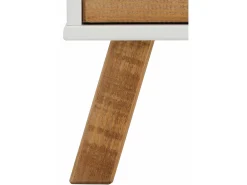 Vitrina|Loft24 Adrianni : Roupeiro com 2 portas de vidro em metal preto Branco