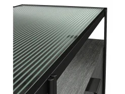 Móvel De Tv*Dorel Home Alandra : Móvel inferior com 2 portas em carvalho / branco Preto